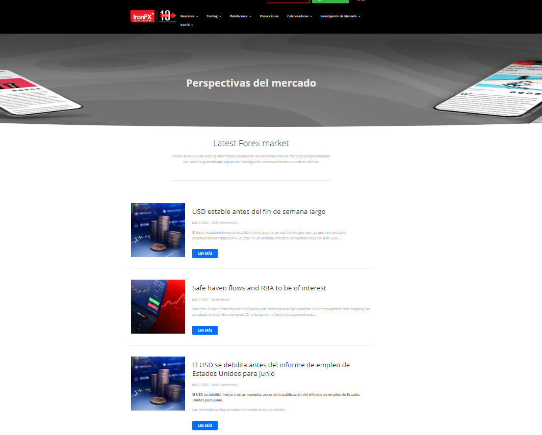 Educación IronFX Educación IronFX